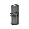 Z-Lite Eclipse 2 Light Outdoor Wall Sconce, Black And Seedy 577M-BK-LED